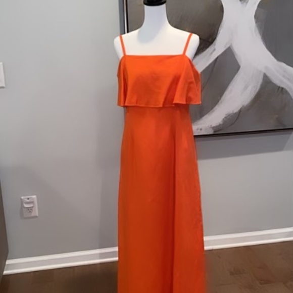 Ann Taylor Orange Maxi Dress - Picture 4 of 4